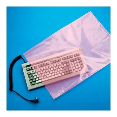 Lk Packaging Anti Static Bags, 36"W x 24"L, 6 Mil, Pink, 100/Pack FAS62436